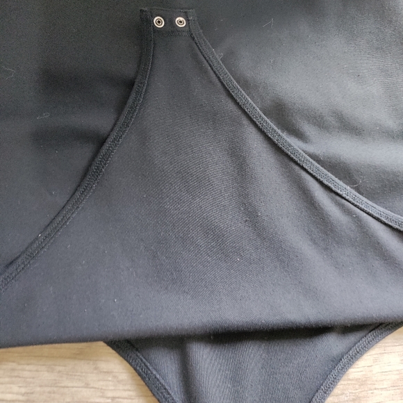 Abercrombie and Fitch soft a&f collection black thong body suit size xxl - Picture 5 of 10